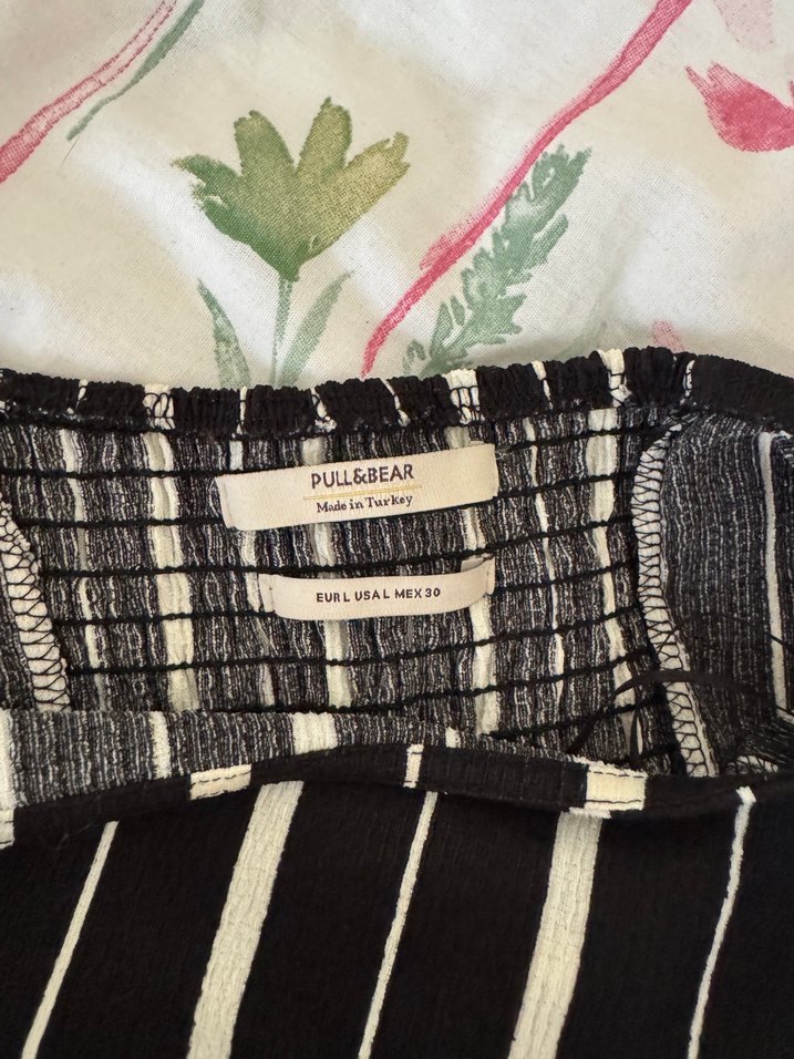 Pull&Bear Çizgili Askılı Yazlık Tulum - Görsel 4