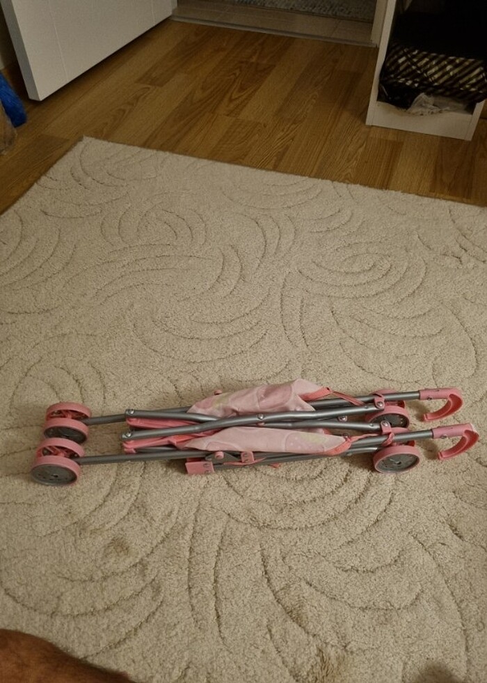 Metal Oyuncak Bebek Arabası - Görsel 4