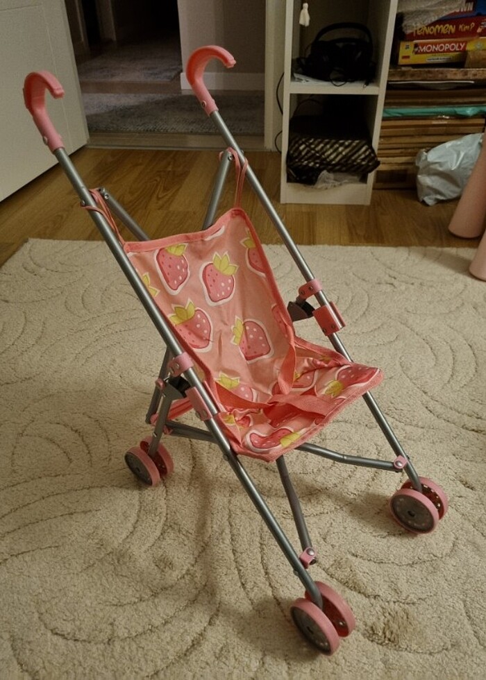 Metal Oyuncak Bebek Arabası - Görsel 2