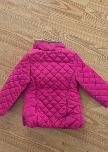 Koton Marka Kürk Detaylı Pembe Kız Çocuk Mont - Görsel 4
