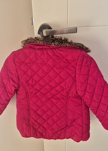 Koton Marka Kürk Detaylı Pembe Kız Çocuk Mont - Görsel 2