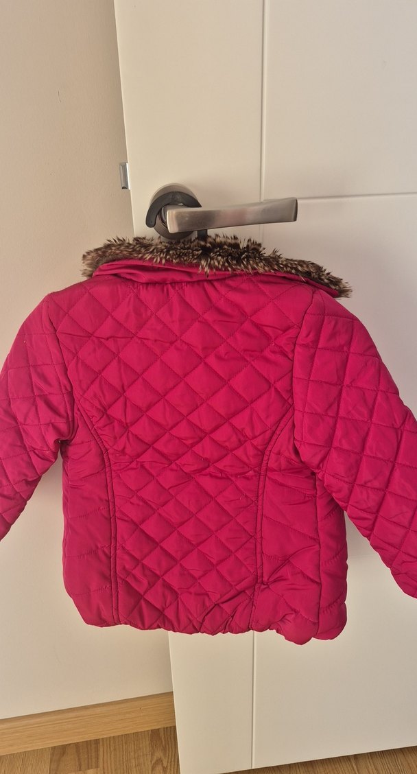 Koton Marka Kürk Detaylı Pembe Kız Çocuk Mont - Görsel 2