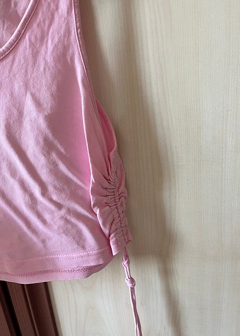 Pembe Halter Yaka Kadın Atlet - Görsel 3