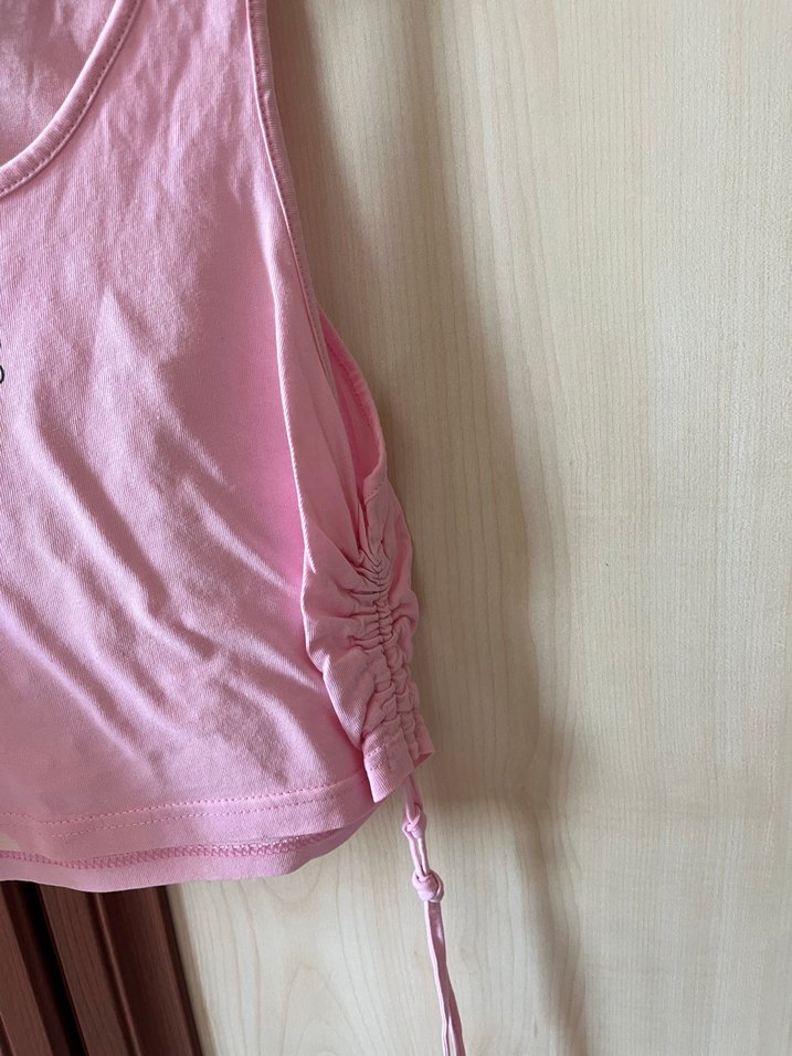 Pembe Halter Yaka Kadın Atlet - Görsel 3