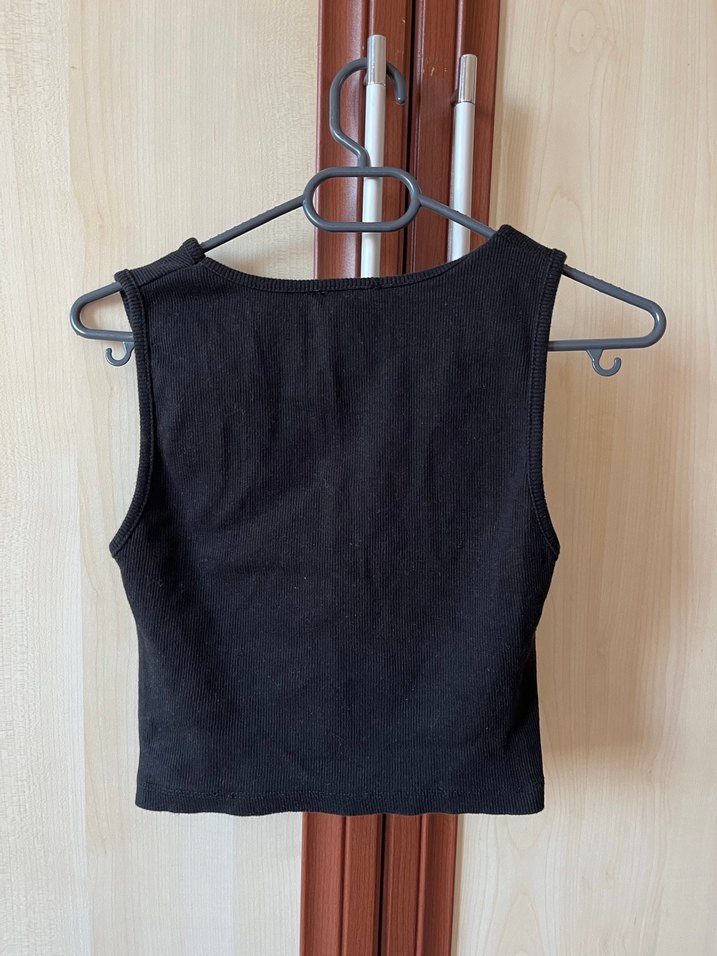 Siyah Crop XHAN marka - Görsel 2