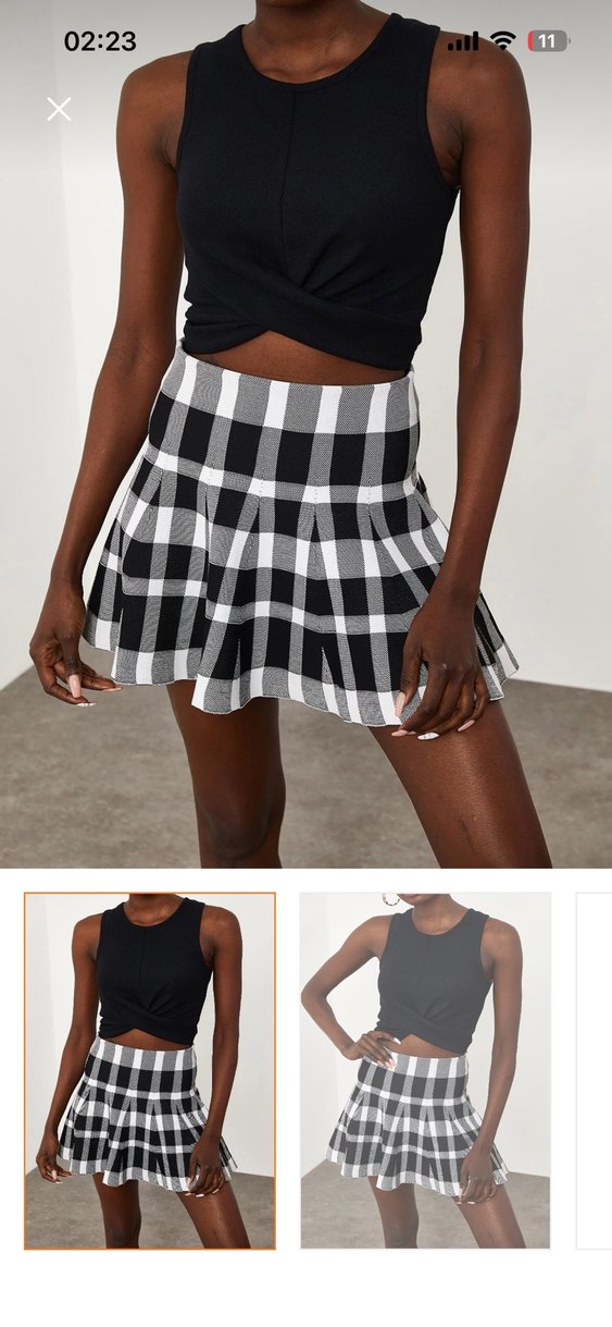 Siyah Crop XHAN marka - Görsel 3