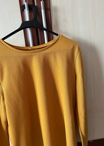 Hardal Uzun Kollu Kadın Bluz - Görsel 2
