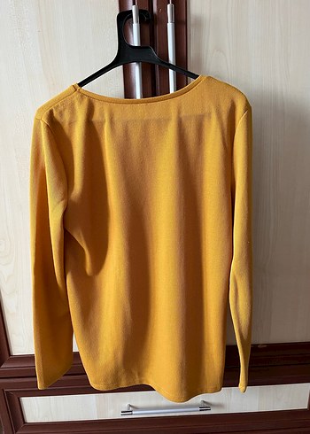 Hardal Uzun Kollu Kadın Bluz - Görsel 3