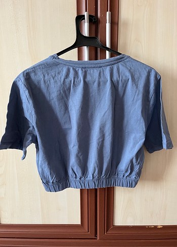 Mavi Baskılı Kısa Kollu Tişört Trendyolmilla - Görsel 3