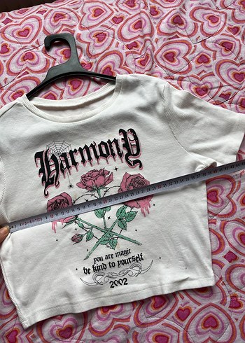 Beyaz  Baskılı Kısa Kollu Tişört - Görsel 5