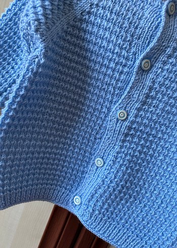 Mavi Bebek Hırkası 1-2 yaş - Görsel 4