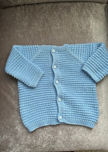 Mavi Bebek Hırkası 1-2 yaş - Görsel 7