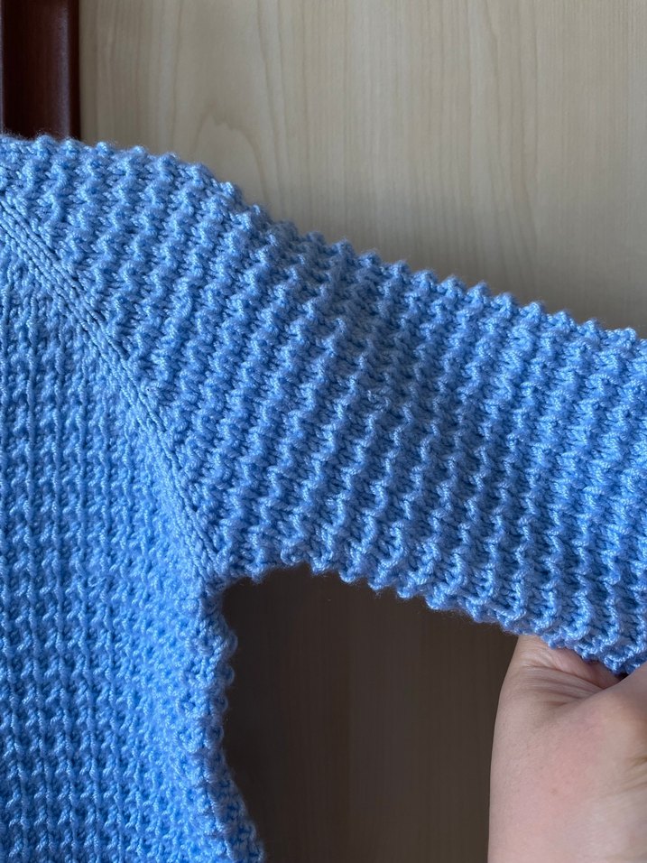 Mavi Bebek Hırkası 1-2 yaş - Görsel 5