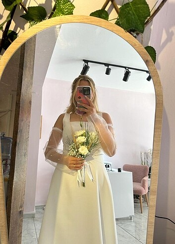 Beyaz nikah elbisesi 