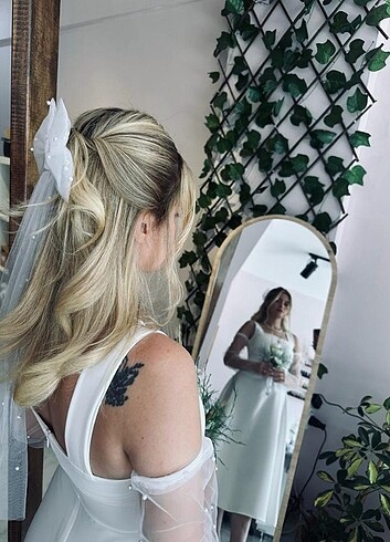 Trendyol & Milla Beyaz nikah elbisesi 