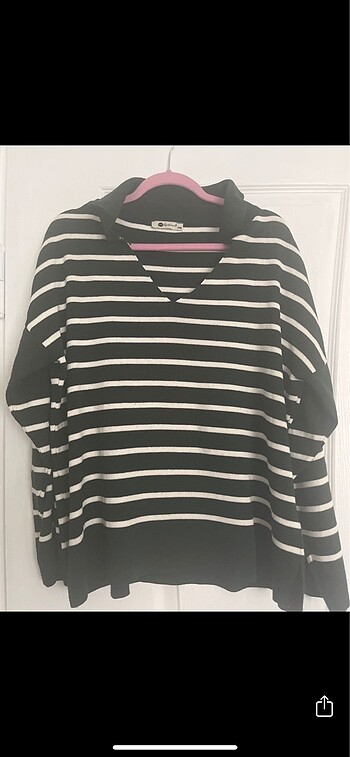 Yeşil oversize triko