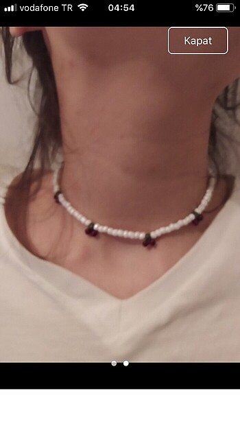 pinterest kirazlı boncuk kolye