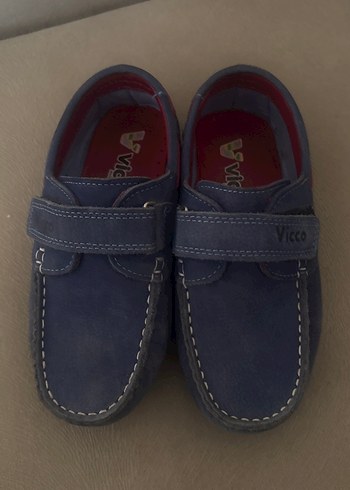 Vicco Mavi Süet Erkek Çocuk Loafer Ayakkabı - Görsel 4
