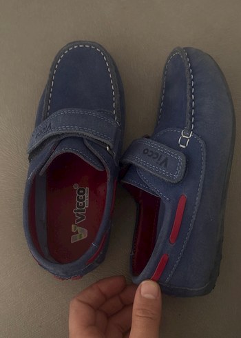 Vicco Mavi Süet Erkek Çocuk Loafer Ayakkabı - Görsel 3