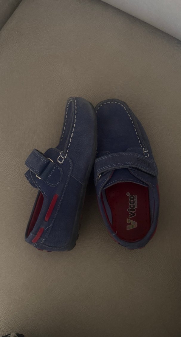 Vicco Mavi Süet Erkek Çocuk Loafer Ayakkabı - Görsel 2