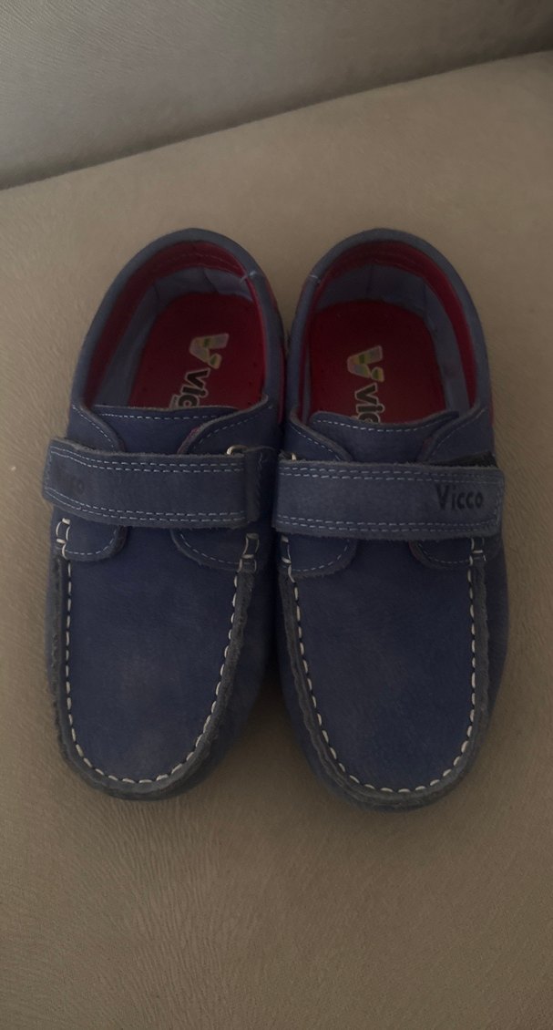 Vicco Mavi Süet Erkek Çocuk Loafer Ayakkabı - Görsel 4