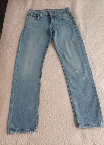 Diğer Mavi Normal Boy Kadın Denim Pantolon