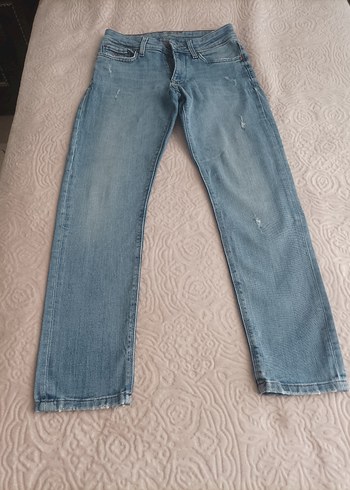 38 Beden Mavi Normal Boy Kadın Denim Pantolon