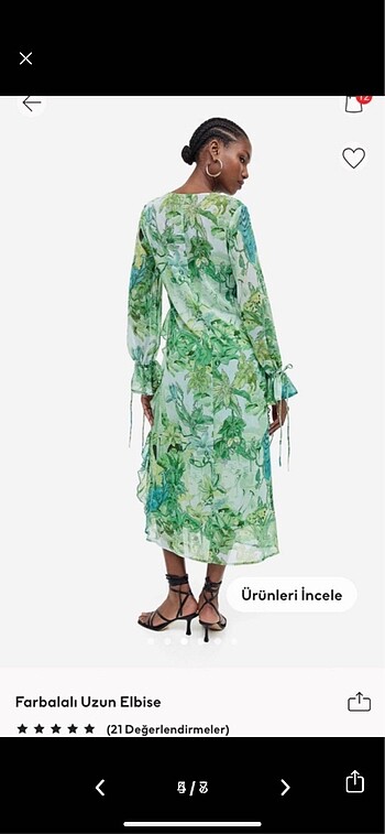 xs Beden H&M elbise
