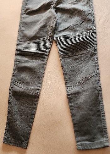 m Beden haki Renk Gri Pliseli Hamile Denim Pantolon