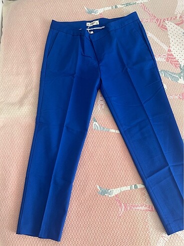 Saks kumaş pantalon