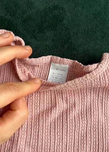 Kız Çocuk Pembe Kısa Kollu Tişört - Görsel 2