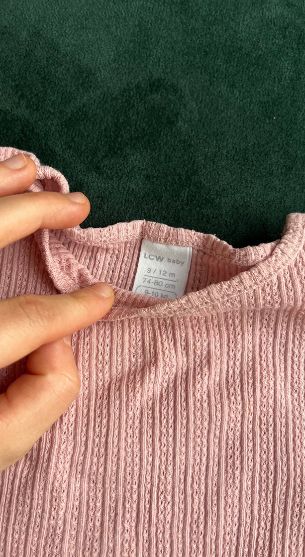 Kız Çocuk Pembe Kısa Kollu Tişört - Görsel 2