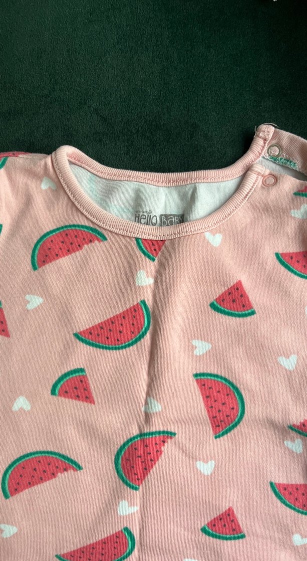 Karpuz Desenli Kız Çocuk Tişört - Görsel 2