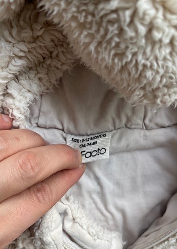 Krem renk unisex tulum - Görsel 2