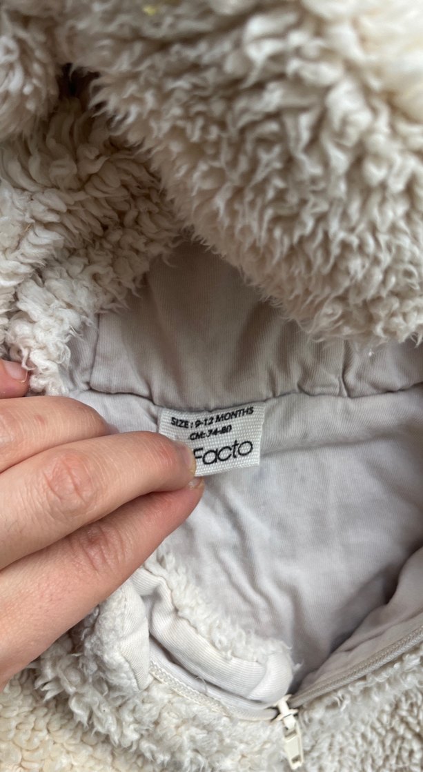 Krem renk unisex tulum - Görsel 2