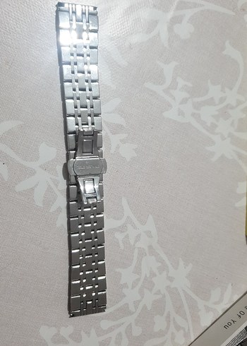 Gri,siyahlı ,stanless steel,18×2.5 cm  erkek saat kordonu - Görsel 3