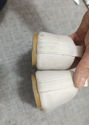 Kız Çocuk Beyaz Fiyonk Detaylı Babet - Görsel 3