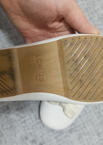 Kız Çocuk Beyaz Fiyonk Detaylı Babet - Görsel 2