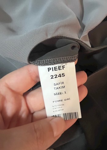 xl Beden gri Renk Gri Uzun Kollu Salaş Tunik