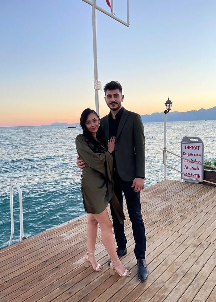 Kısa Tek Kol Abiye - Görsel 2