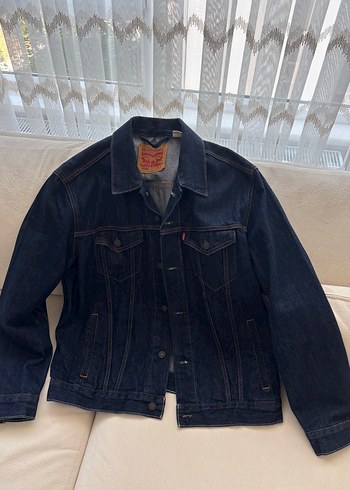 Levis Düğmeli Koyu Mavi Denim Ceket