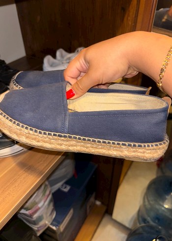 Derimod Espadril Dolgu Topuklu Cırtlı