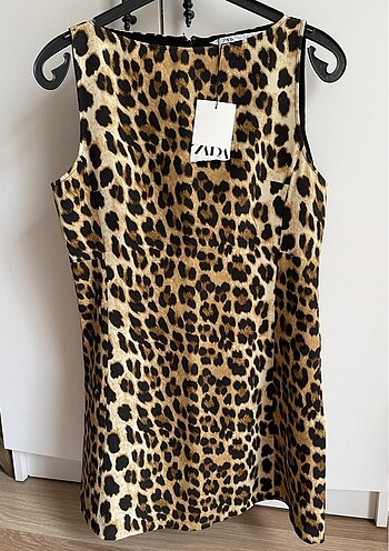 Zara Zara leopar elbise