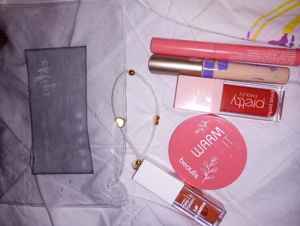 makyaj set allık gloss kapatıcı lip plumper makyaj çantası - Görsel 2