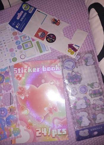 Kpop eşyaları sticker hediye paketi not kağıdı photocard pc - Görsel 3