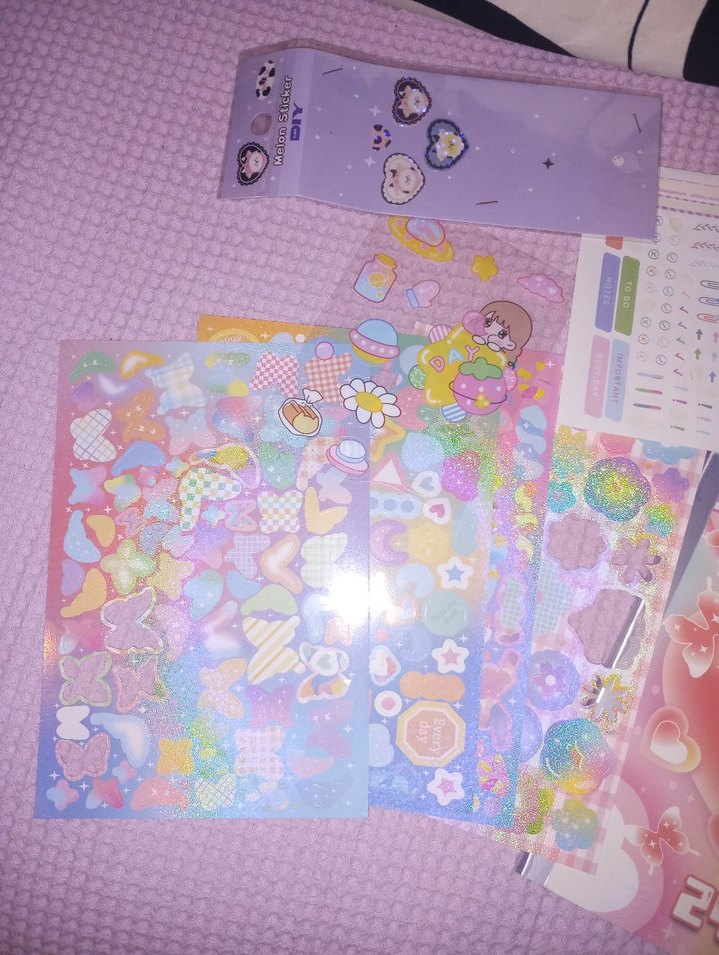 Kpop eşyaları sticker hediye paketi not kağıdı photocard pc - Görsel 2