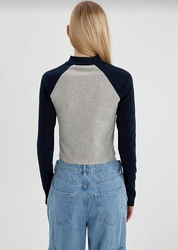 Yarışcı ceket body crop defacto - Görsel 5