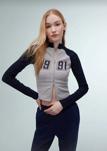 Yarışcı ceket body crop defacto - Görsel 4