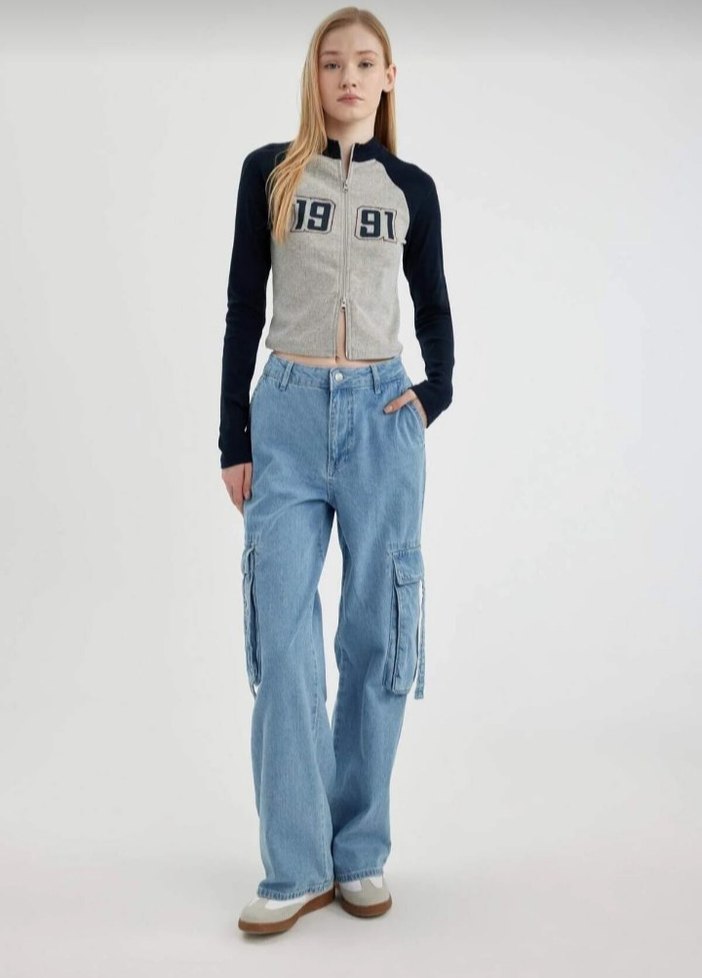 Yarışcı ceket body crop defacto - Görsel 2