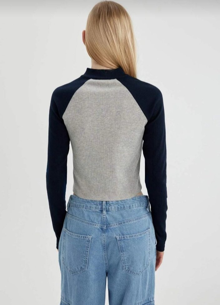 Yarışcı ceket body crop defacto - Görsel 5